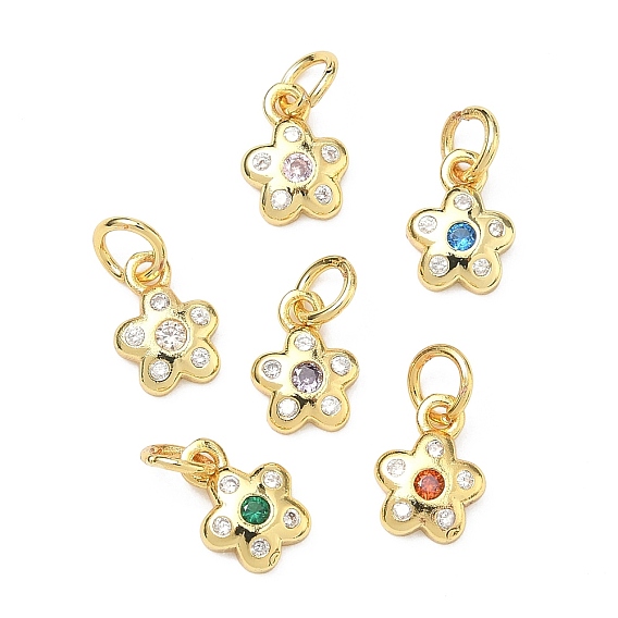 Латунные микро проложить кубического циркония подвески, , стойки покрытие, без кадмия и без свинца, долговечный, золотые