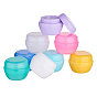 30g PP Plastic Refillable Cream Jar Sets, with Screw Lid & Inner Cover, Empty Portable Cosmetic Containers, Mushroom