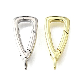 Латунные пружинные кольца, долговечный, без свинца и без кадмия, стойки покрытие, треугольный шарм