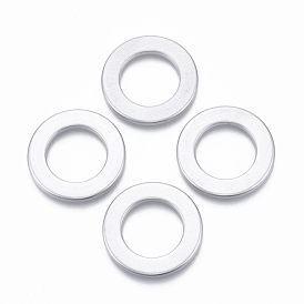 Spray Painted CCB Plastic Linking Rings, Round Ring