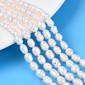 Нити из натурального культивированного пресноводного жемчуга, рис