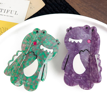 Заколки для волос в форме когтей из ацетата целлюлозы, аксессуары для волос для женщин и девочек, крокодил