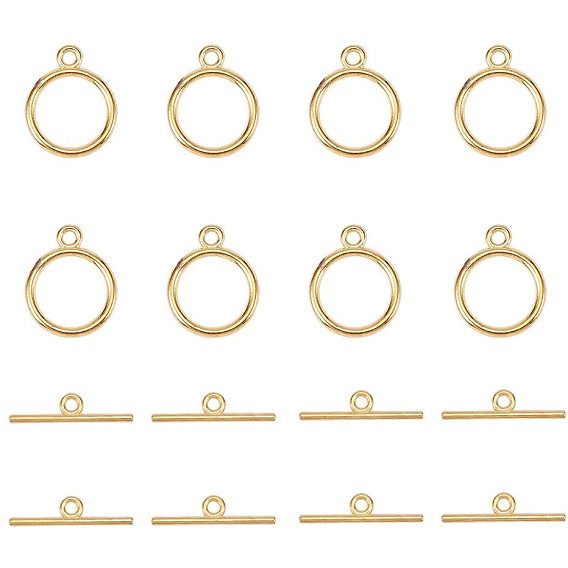 Застежки тоггл в тибетском стиле , плоско-круглые, без кадмия, без никеля и без свинца