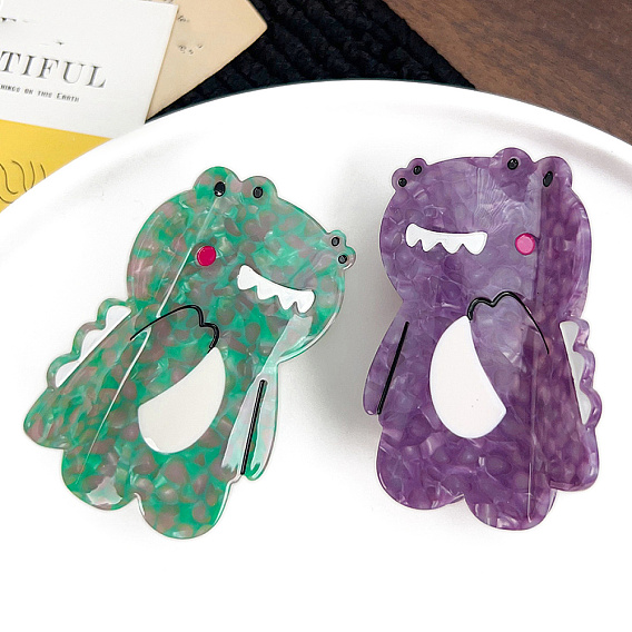 Заколки для волос в форме когтей из ацетата целлюлозы, аксессуары для волос для женщин и девочек, крокодил