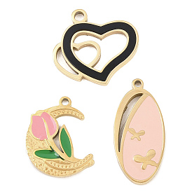 304 нержавеющей стальной эмали подвески, золотые