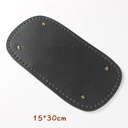 Pu leahter вязание крючком сумки дно, овальные, аксессуары для замены основания формирователя мешков