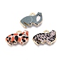 Printed Alloy Pendants, Rack Plating, Cat Shape Charms, Cadmium Free & Nickel Free & Lead Free, Golden