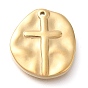 304 подвески из нержавеющей стали, плоский круглый с подвеской в виде креста
