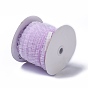 Nylon Elastic Ribbon, with Lace, for Jewelry Making