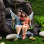 Miniature Resin Couple Fairy, for Dollhouse Accessories Pretending Prop Decorations