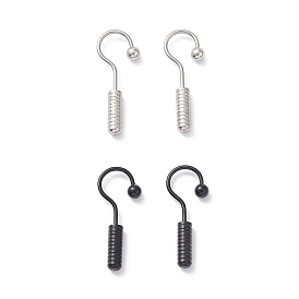304 Stainless Steel Screw Hooks Shape Dangle Earrings for Woman