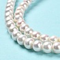 Natural Cultured Freshwater Pearl Beads Strands, Grade 4A++, Rondelle