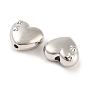 Rack Plating Alloy Beads, Cadmium Free & Nickel Free & Lead Free, Heart with Cross