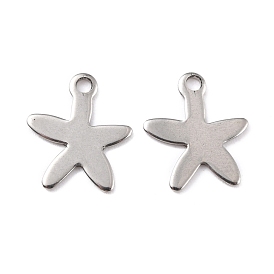201 Stainless Steel Charms, Star