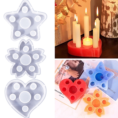 Food-grade Silicone Molds, Candlestick Molds, Gesso Resin Casting Molds