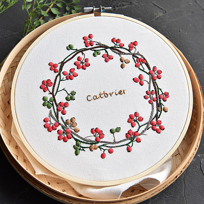 Sarsaparilla handmade DIY flower and plant embroidery material package self-embroidery decorative photo frame picture