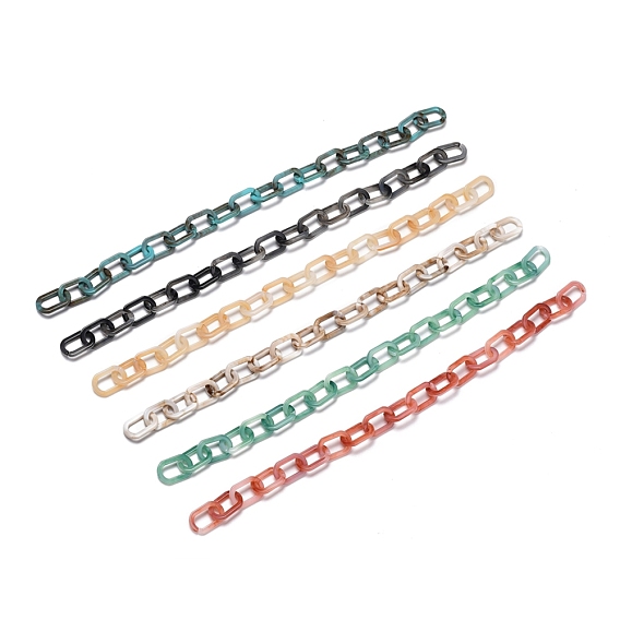 Handgefertigte Büroklammerketten aus Acryl, für Schmuck machen