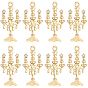 10 pendentifs en laiton micro pavé de zircone cubique, charmes de chandeliers