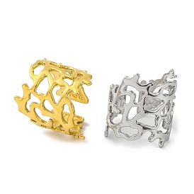 304 женские браслеты-манжеты из нержавеющей стали, полый