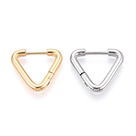 Серьги из 304 нержавеющей стали, треугольные
