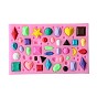 Food Grade Silicone Molds, Fondant Molds, for DIY Cake Decoration, Chocolate, Candy, UV Resin & Epoxy Resin Jewelry Making, Mixed Shapes