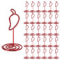 30Pcs Iron Memo Holders, Photo Card Holder, Chili Shape