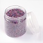 Transparent DIY 3D Nail Art Decoration Mini Round Glass Beads, Tiny Caviar Nail Beads, 0.6~0.8mm, 130g/box