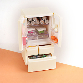 Plastic Refrigerator Mini Model, Micro Landscape Dollhouse Accessories, Pretending Prop Decorations