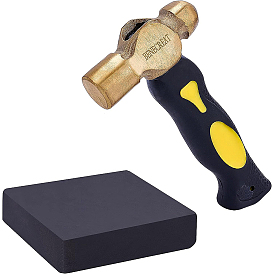 Tool Sets, with Elastic Rubber Block and Brass Hammers