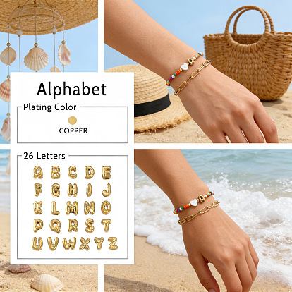 2шт. 2 стили, стеклянный бисер и натуральная ракушка, 304 бусины из нержавеющей стали, эластичный браслет и латунная цепочка-скрепка, набор браслетов для женщин, сердце