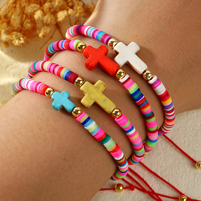 Женские плетеные браслеты в стиле бохо из стеклянных бусин и синтетической бирюзы, с имитацией жемчуга