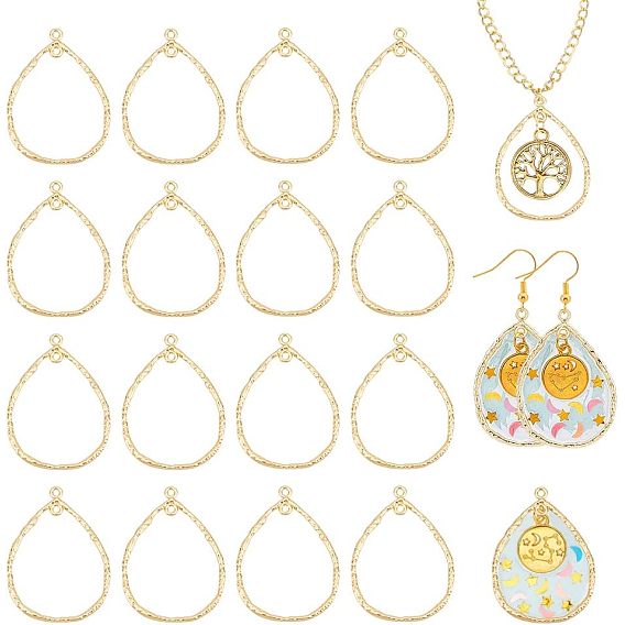 20шт. сплав 2-петля соединительные подвески, слеза