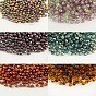 Czech Fire Polished Glass Beads, Faceted, Drum