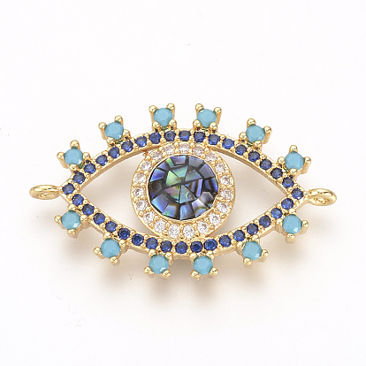 Латунные микро проложить кубических ссылки циркония, с оболочкой, без кадмия и без свинца, злые глаза