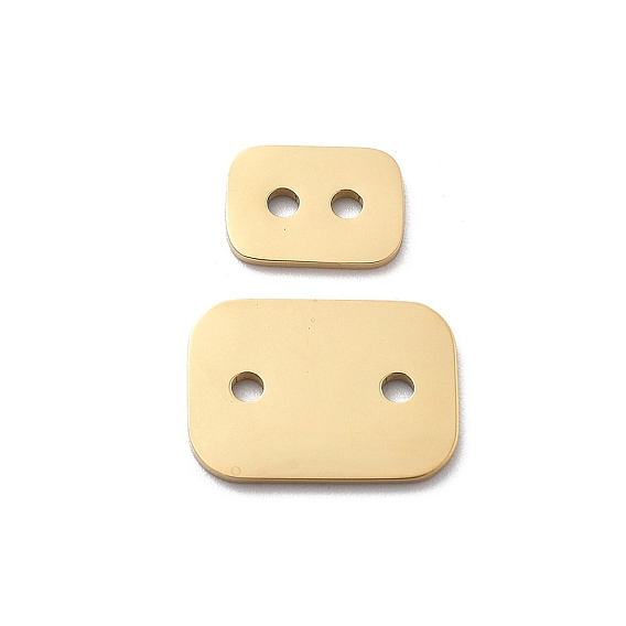 304 прямоугольные соединительные подвески из нержавеющей стали, вырезанные лазером, ионное покрытие (ip)