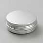 Round Aluminium Tin Cans, Aluminium Jar with Screw Lid, Storage Containers for Cosmetic