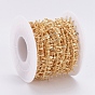 Brass Handmade Curb Chains, with Charms, with Spool, Long-Lasting Plated, Soldered