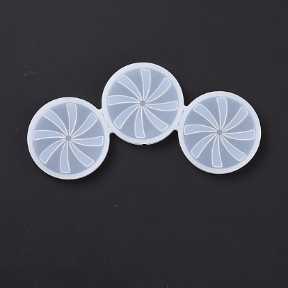 DIY Windmill Lollipop Making Food Grade Silicone Molds, Candy Molds, for Edible Cake Topper Making, 3 Cavities