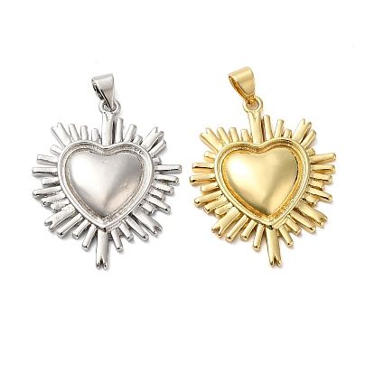 Латунные подвески, без кадмия и без свинца, сердце