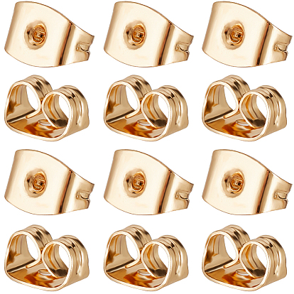 100 шт. Латунные гайки для ушей, спинки фрикционных серег для сережек-гвоздиков