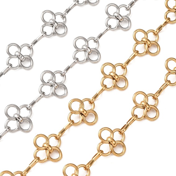 304 Stainless Steel Clover Link Chains, Unwelded