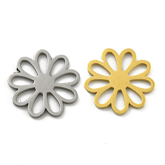 304 из нержавеющей стали филигранные столяры ссылки, лазерная резка, цветок