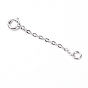 925 Sterling Silver Chain Extender, with Clasps & Curb Chains