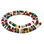 1 нити смешанных драгоценных камней бусины нити, рондель, смешанные окрашенные и неокрашенные