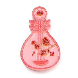 Opaque Resin Decoden Cabochons, Chinese Lute