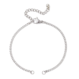 2.5мм 304 изготовление браслетов из нержавеющей стали с панцирным плетением, с пластиковыми чарами ccb