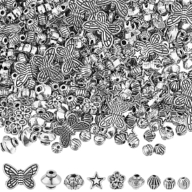 375 шт 9 стиль бусины-распорки сплава тибетского стиля, разнообразные, без кадмия и без свинца