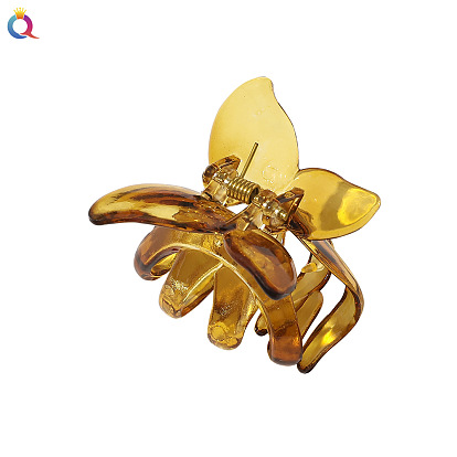 Butterfly-shaped Hair Claw for Girls, Elegant Bun Maker with Beads and Rhinestones