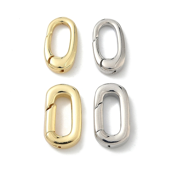 Латунные пружинные кольца, овальные, без кадмия и без свинца, долговечный, стойки покрытие