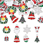 80 Stück 8 Stile Weihnachts-Email-Anhänger aus Legierung, Mischformen